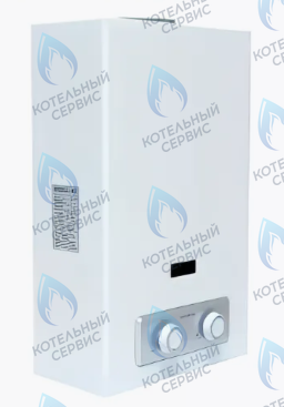 510.01 Газовый водонагреватель проточный GENBERG PIEZO 10л, (белый) в Орске