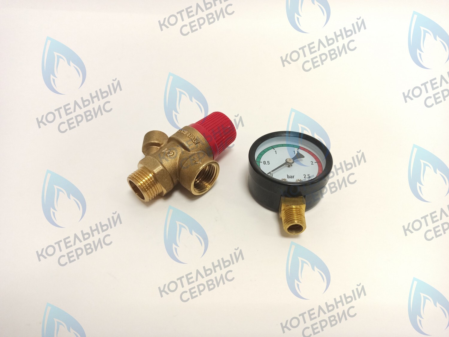  Клапан предохранительный с манометром TIM 1/2x1,5 бар (BL4802-1.5) в Орске