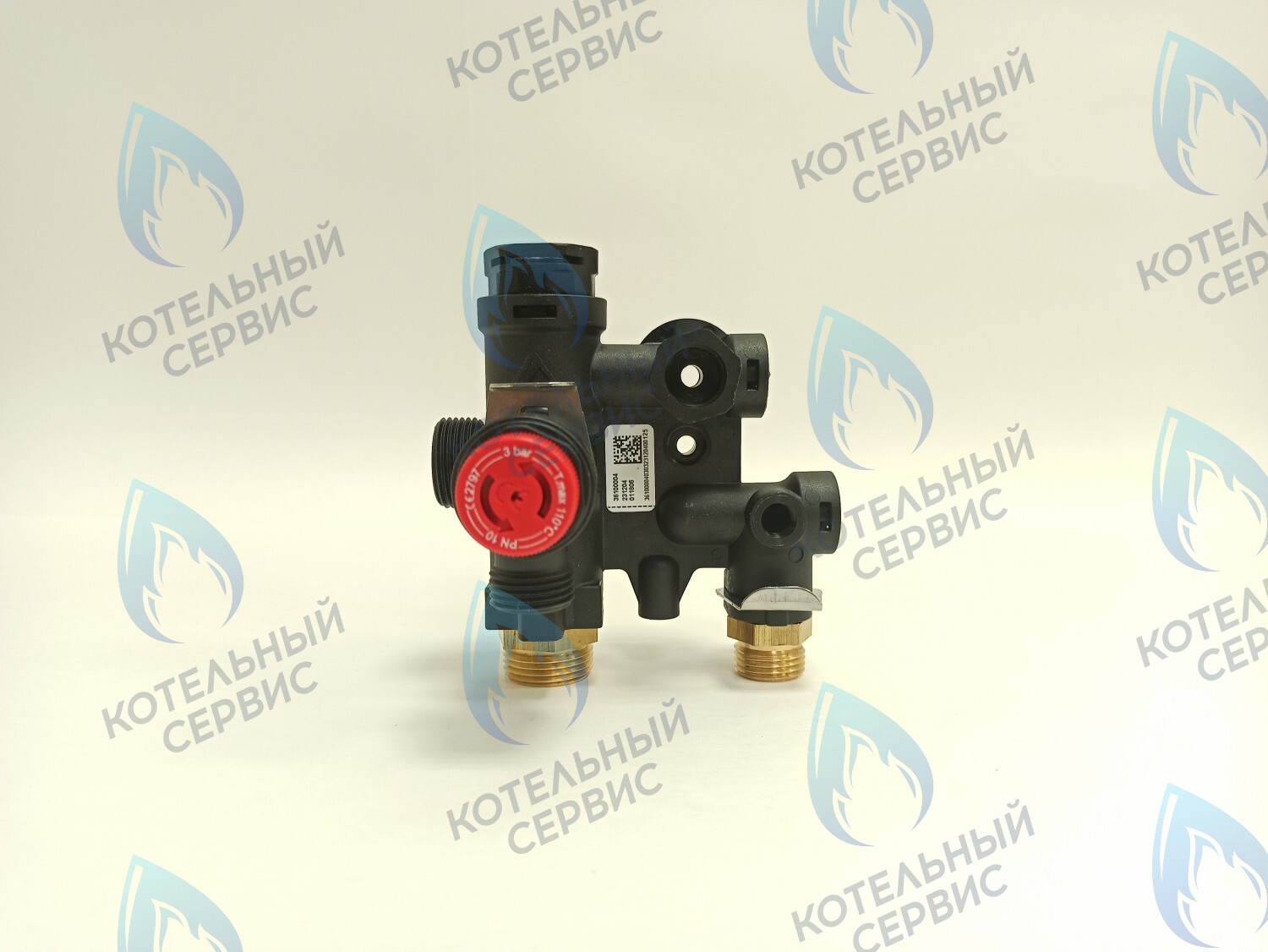 NUM00007 Гидроблок (левый) с картриджем трехходового крана (пластиковый) LIGHT 12кВт-24кВт, VARME 12кВт-18кВт (HH005B) FEDERICA BUGATTI в Орске