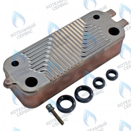 87167719870 Теплообменник JUNKERS BOSCH (8716771039, 8716771040) в Орске