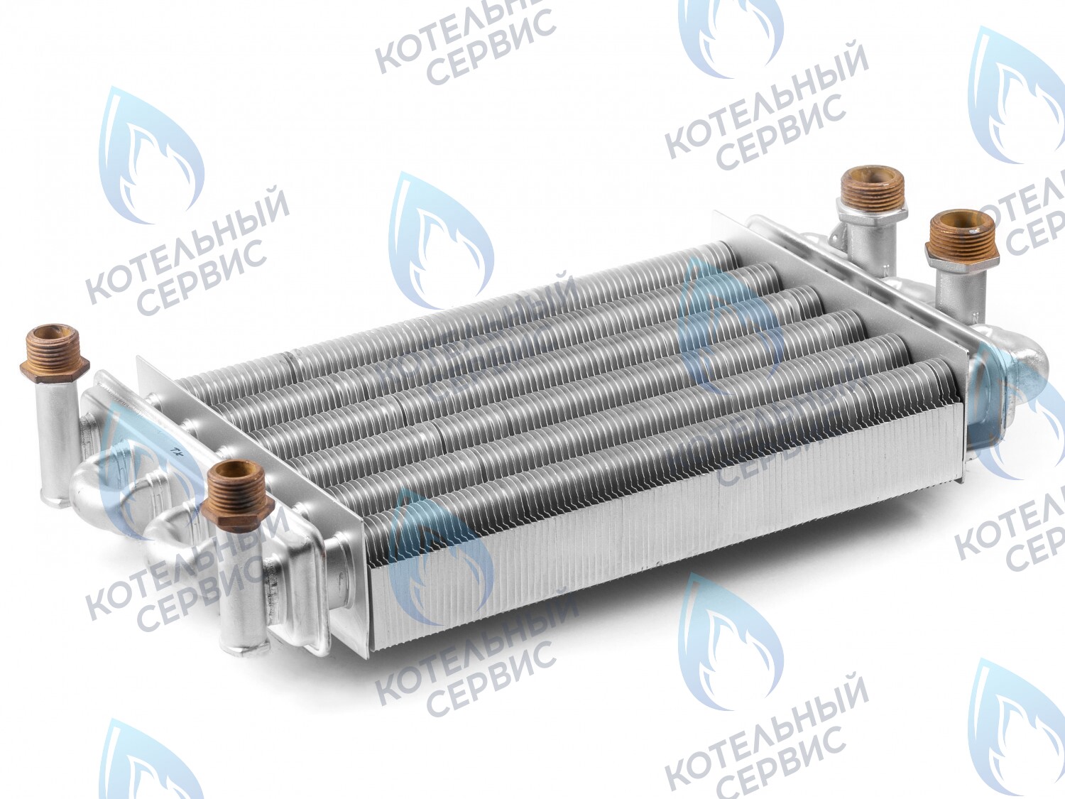 EB002-270 Битермический теплообменник 270мм ARISTON TX/T2 998619 (с двумя отверстиями под датчики температуры) в Орске