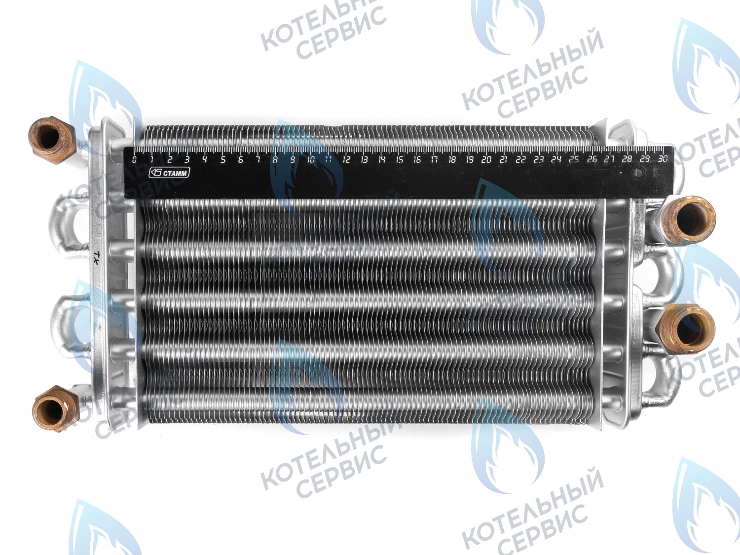 EB002-270 Битермический теплообменник 270мм ARISTON TX/T2 998619 (с двумя отверстиями под датчики температуры) в Орске