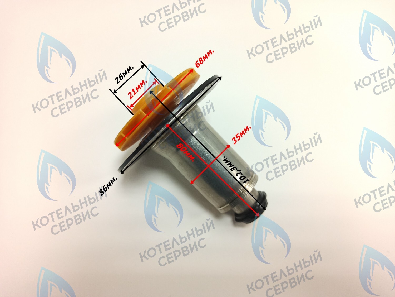 PPR-W21CCW-35-04 Втулка ротор насоса (против часовой стрелки) аналог WILO 12/5, 15/5 (втулка 35мм, колесо 68/21мм)(керам. вал) в Орске