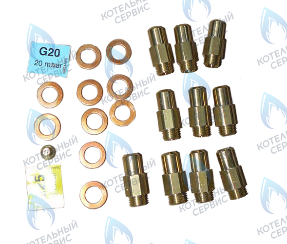 39825110 Форсунки (комплект) KIT 10 UG.3,50 EL (34009280) FERROLI в Орске