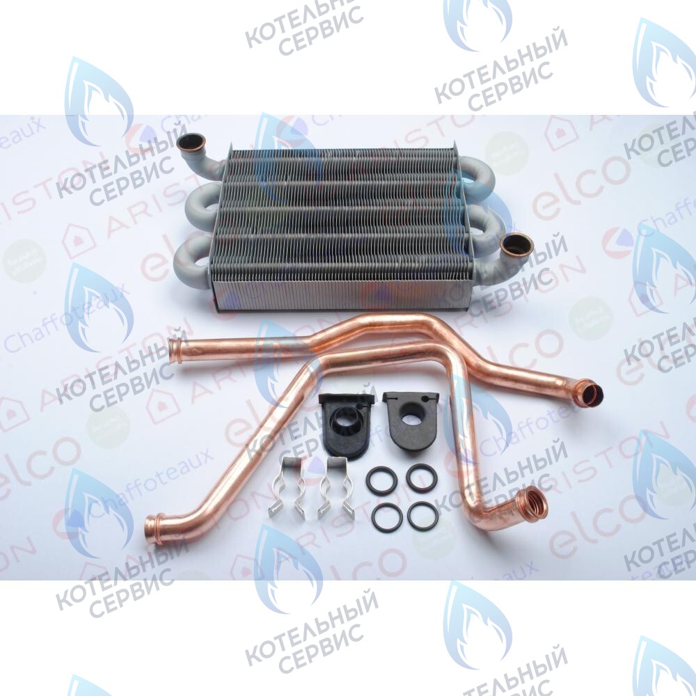 65113396 Основной теплообменник (комплект с трубками) ARISTON ARISTON BS II, EGIS PLUS, MATIS 24 FF с 2008 г. выпуска в Орске