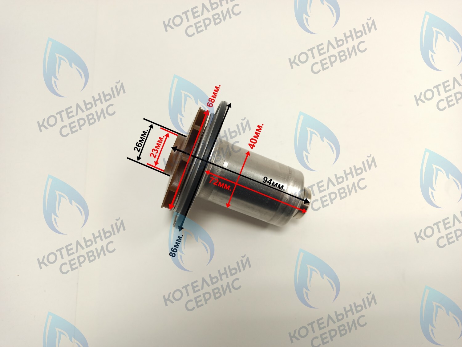 PPR-EW23CW-E40-68 Втулка ротор насоса (по часовой стрелки) ERCO 15-50, 95W (подходит под улитку WILO) в Орске