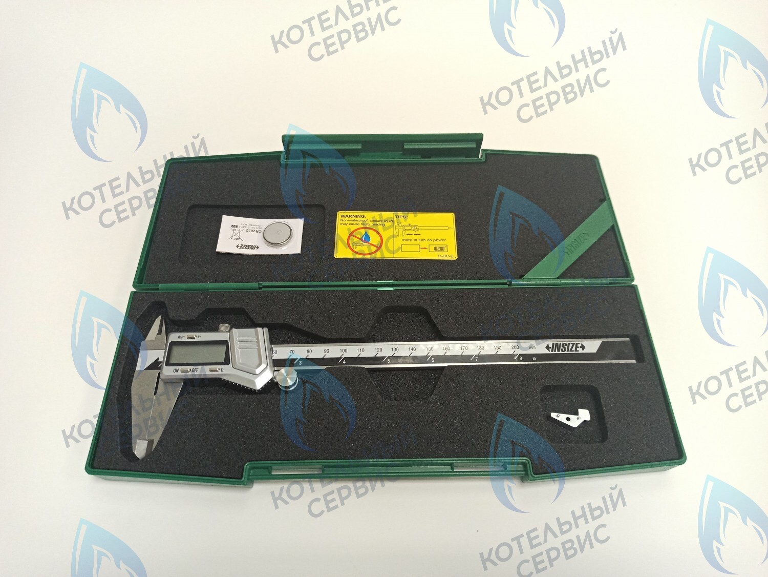ZK004-200 Штангенциркуль металлический INSIZE 0-200мм с ЖК дисплеем в Орске