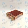 EM021-180-02-Фитинг-Комп Теплообменник отопления с фитингами (180 мм) 85 FIN (130-200 HSG/ICH/MSC)(3318108610, 3318108640) DAEWOO в Орске