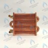 EM021-180-02-Фитинг-Комп Теплообменник отопления с фитингами (180 мм) 85 FIN (130-200 HSG/ICH/MSC)(3318108610, 3318108640) DAEWOO в Орске