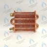 EM021-180-02-Фитинг-Комп Теплообменник отопления с фитингами (180 мм) 85 FIN (130-200 HSG/ICH/MSC)(3318108610, 3318108640) DAEWOO в Орске