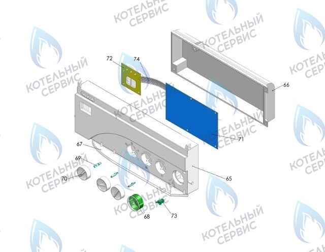 24700 Передняя часть пластмассовой панели 19093 (для DIMS) THERMONA в Орске