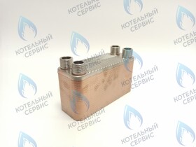 Теплообменник вторичный (ГВС) подключение 4x3/4" 90кВт (42 пластины)
