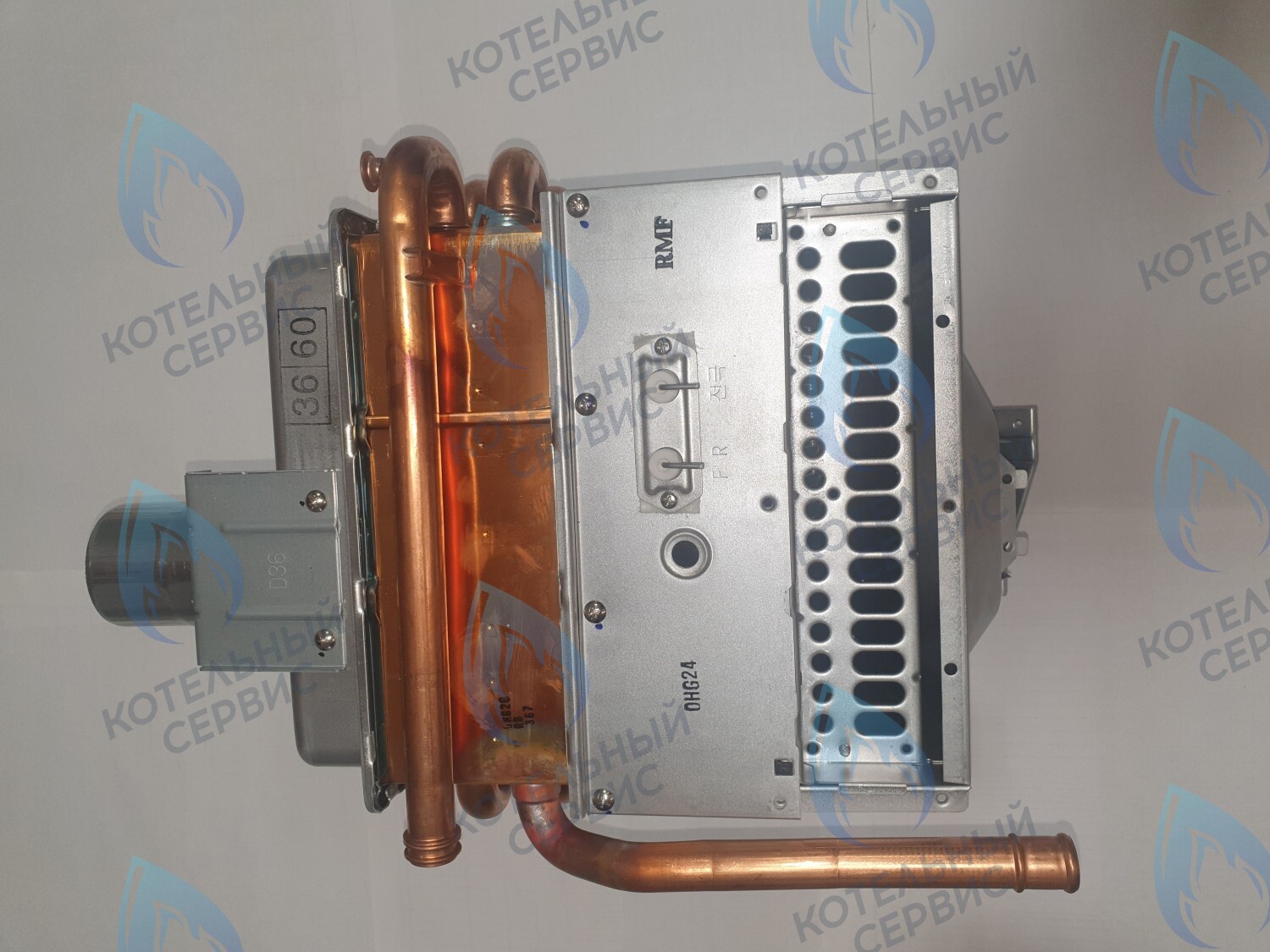 440017871 Теплообменник отопления RINNAI U в сборе (камера сгорания и патрубок D60 для UE) 30/36/42 (440017992) в Орске