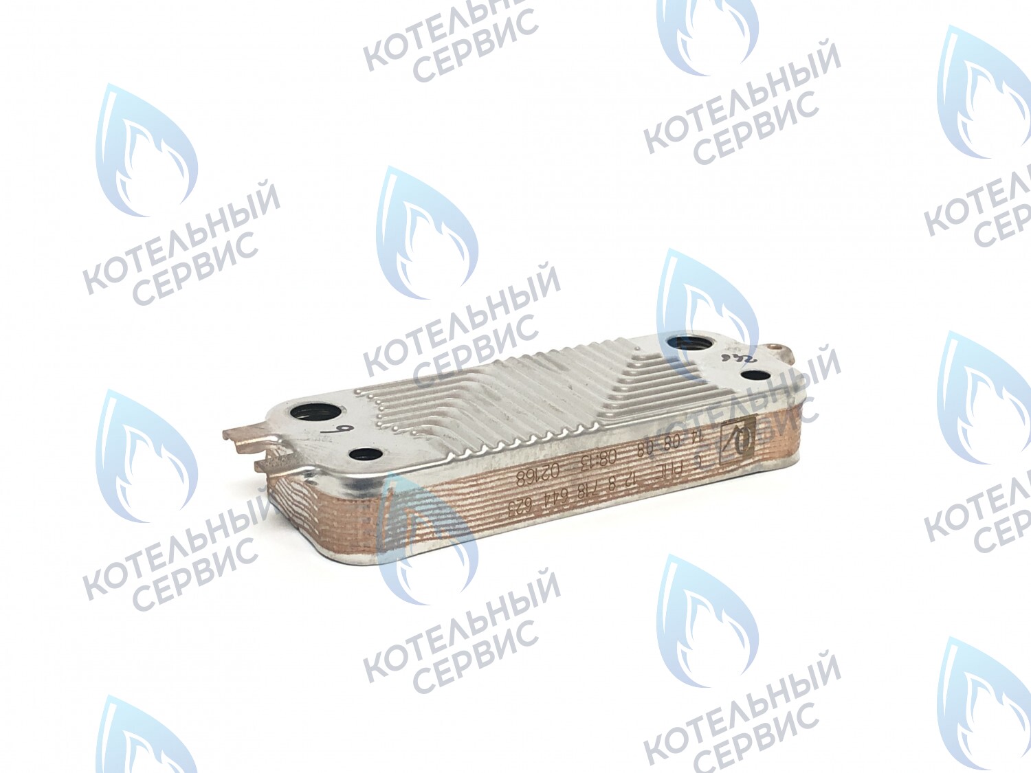 87186446230 Теплообменник  вторичный пластинчатый ГВС 12 пластин  BOSCH WBN6000/2000 12C/18C в Орске