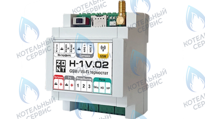 ML00005454 Термостат (контроллер) ZONT H-1V.02 (GSM/Wi-Fi, DIN) в Орске