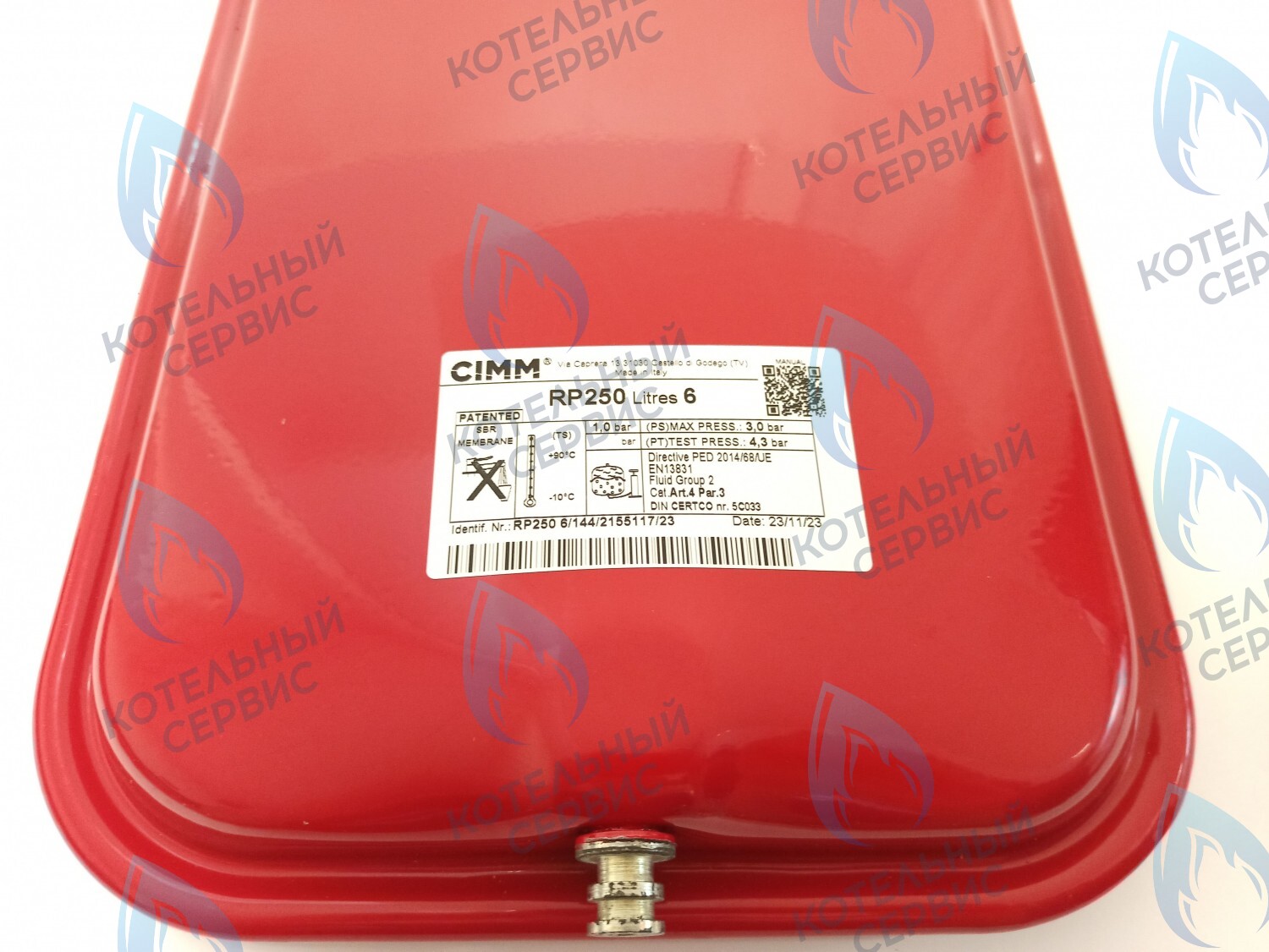 ET029-06L-CM Расширительный бак 6л (плоский) клипса Baxi MAIN-5 14-24 F (710471200) в Орске