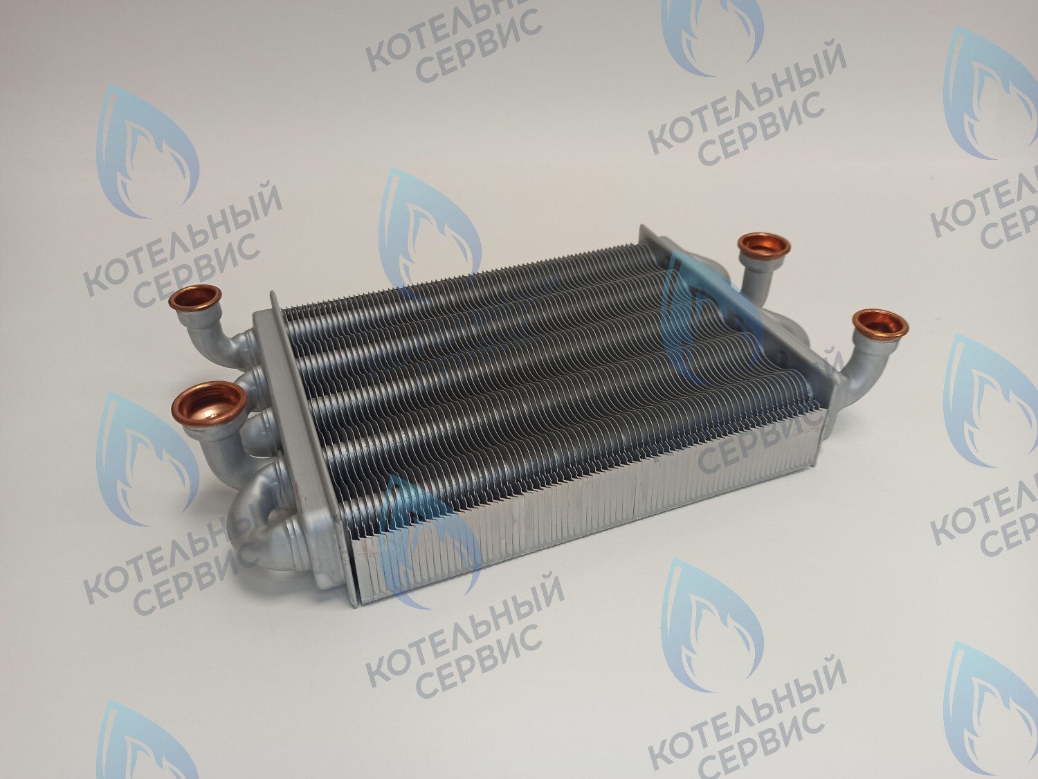 EB041-225-V Битермический теплообменник VALMEX 225 mm FERROLI DOMINA F 11-20 N, DOMIproject F 24 D (39837660, 39837665, 37405340) в Орске