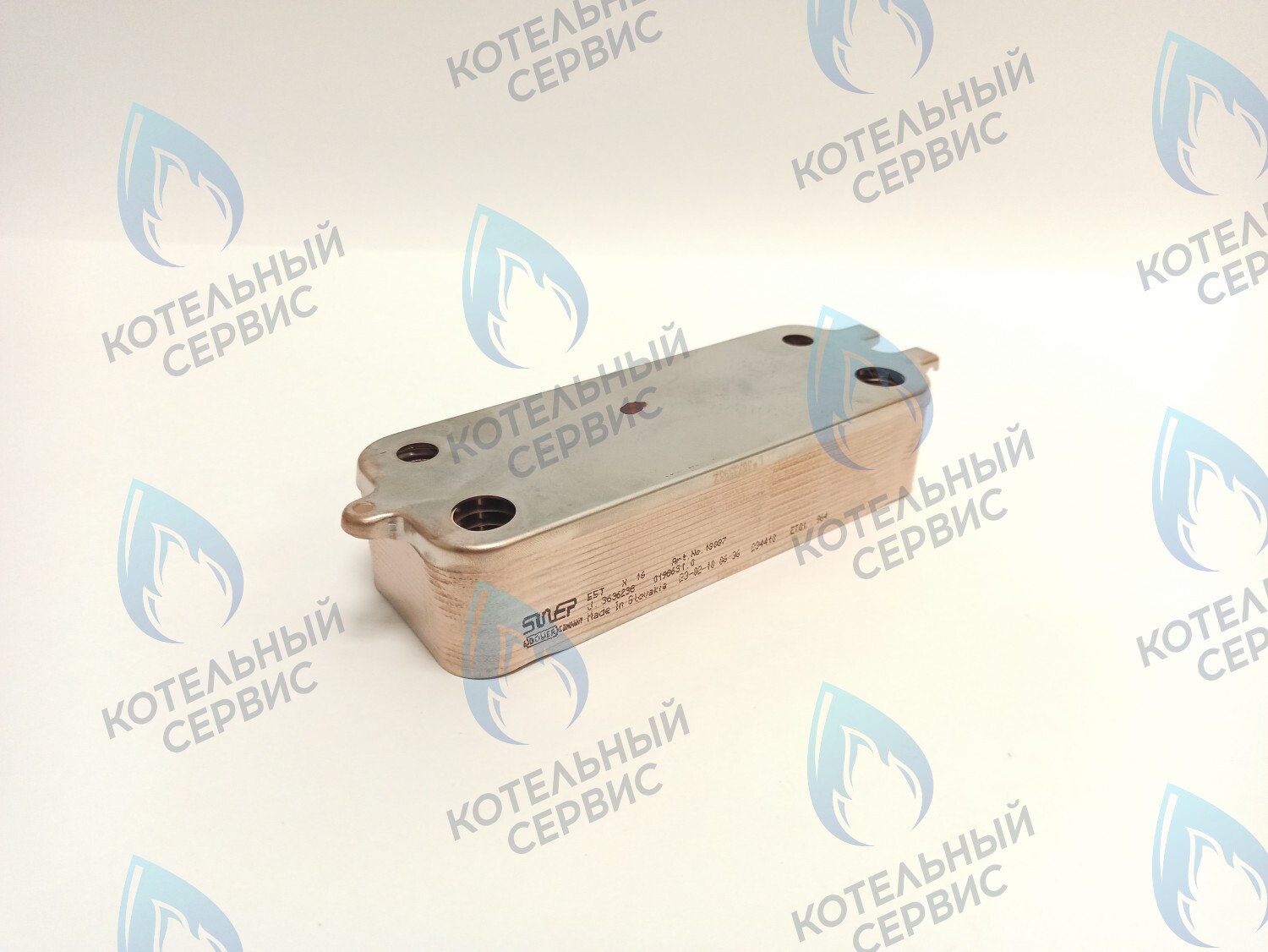 ES190B-000-16F-SW Теплообменник ГВС вторичный 16 пластин BOSCH WBN2000/WBN6000 12/18/24/28C, BUDERUS U072 18/24/28K в Орске