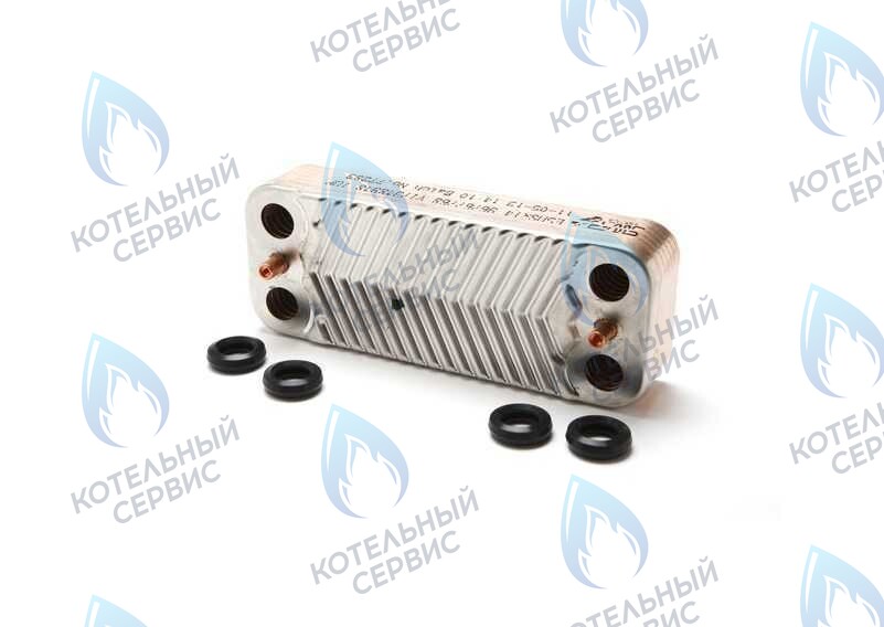 7875504 Теплообменник пластинчатый Viessmann Vitopend 100 WH1D, Vitodens 100 WB1B, WB1С 14 пластин в Орске