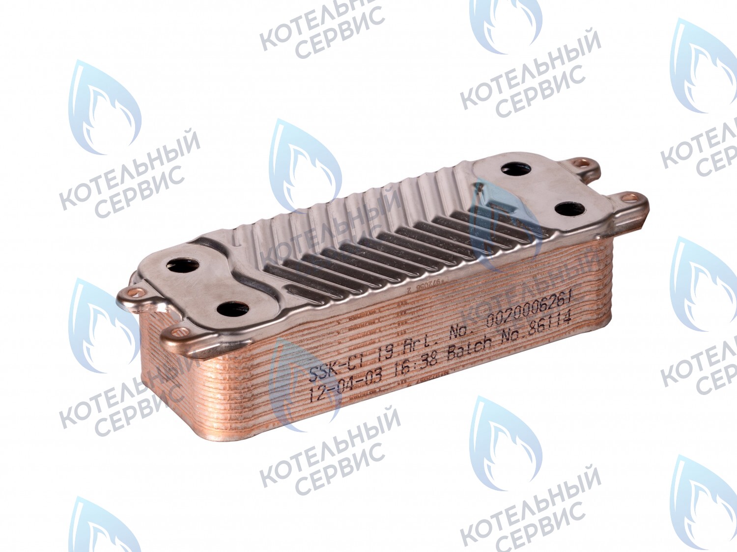 0020038572 Теплообменник ГВС  VAILLANT ATMO/TURBOTEC PLUS 20, 24, 28 кВт (0020006261) в Орске