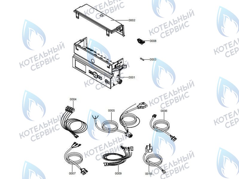 7859849 Блок управления (контроллер арт. 7856853) Vitopend 100-W A1JB / A1HB Viessmann в Орске