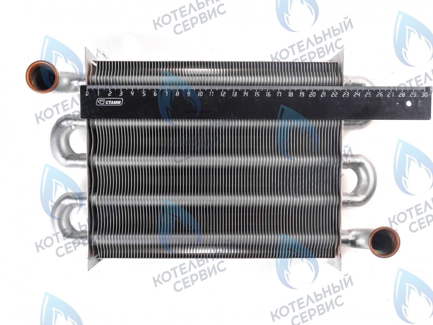 398002570 Теплообменник первичный (основной) (крепление - клипсы) Ferroli Fortuna Pro F13-F24 (398002570,398615500) в Орске