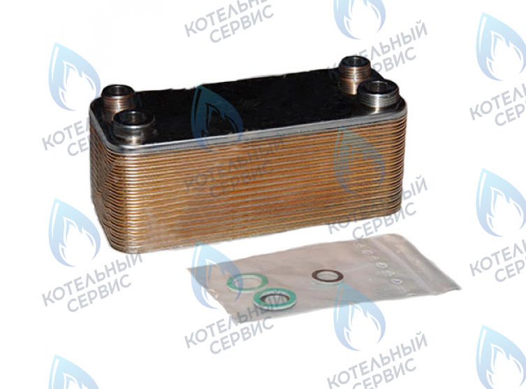 39809340 Теплообменник вторичный KIT SCAMB.ZB-30P (37403551) FERROLI в Орске