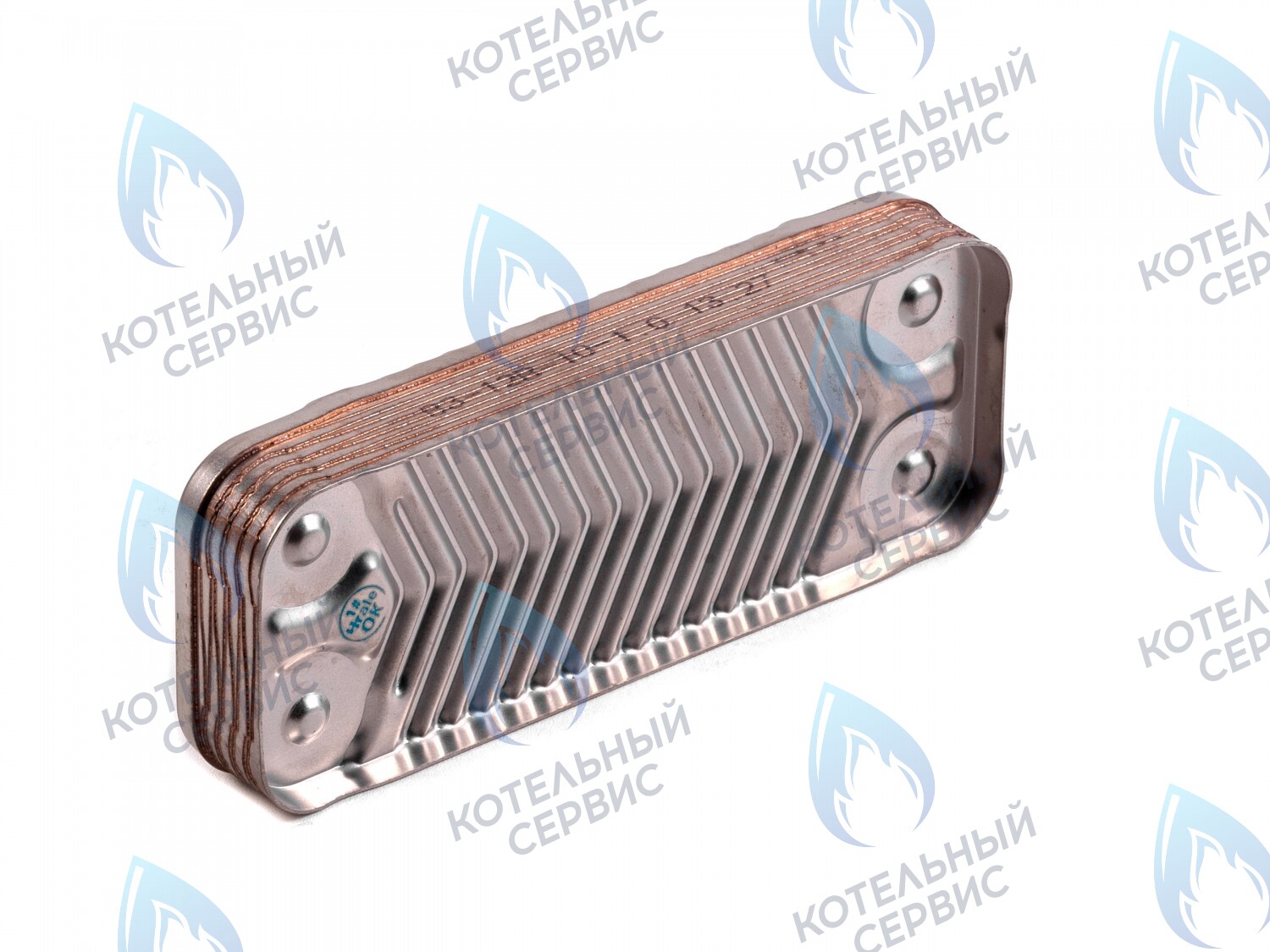 L47242 Вторичный теплообменник（ГВС）18кВт optima (10 пластин, для котлов после 07/2013) (по диагонали) ROC в Орске