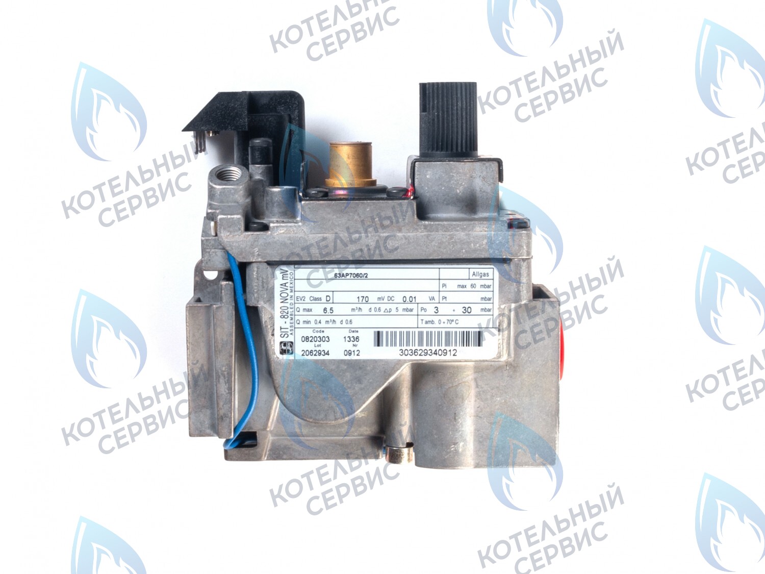 GV103 Газовый клапан SIT NOVA 820 mV 0.820.303 (0820303) под милливольтовый генератор Protherm (0020027516), LEMAX (014103), ALPENHOFF (151820303), FERROLI (39849620), ELECTROLUX (820303), ALPHATHERM в Орске