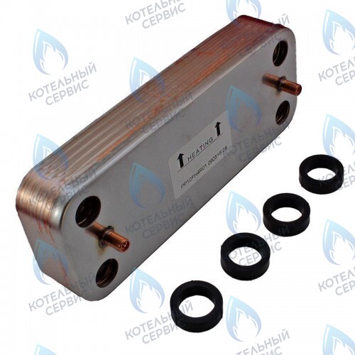 398901673 Теплообменник ГВС ZILMET (вторичный, 12 пластин) FERROLI DIVATECH (RU) F D в Орске