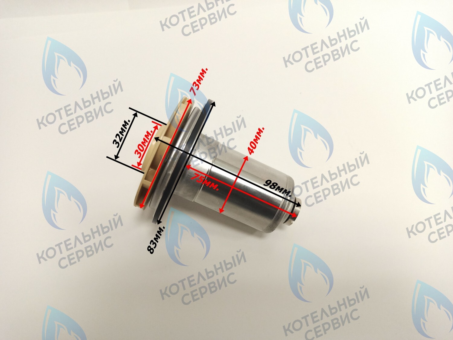 PPR-P30CCW-P40-73 Втулка  для циркуляционного насоса Protherm Lynx (Рысь) HK 11 / 24 / 28 (N-RU) Jaguar (Ягуар) 11 / 24 JTV (H-RU) Гепард 2015 (против часовой стрелки) в Орске