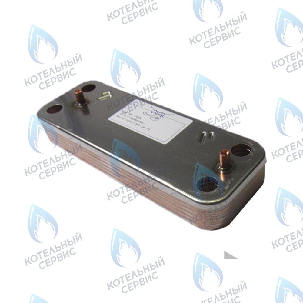 5686660 Теплообменник пластинчатый ГВС 10 пластин BAXI 24 кВт ECO ECO (COMPACT, 3, 3 COMPAT, FOUR, HOME, 4s, 5 COMPACT), FOURTECH в Орске