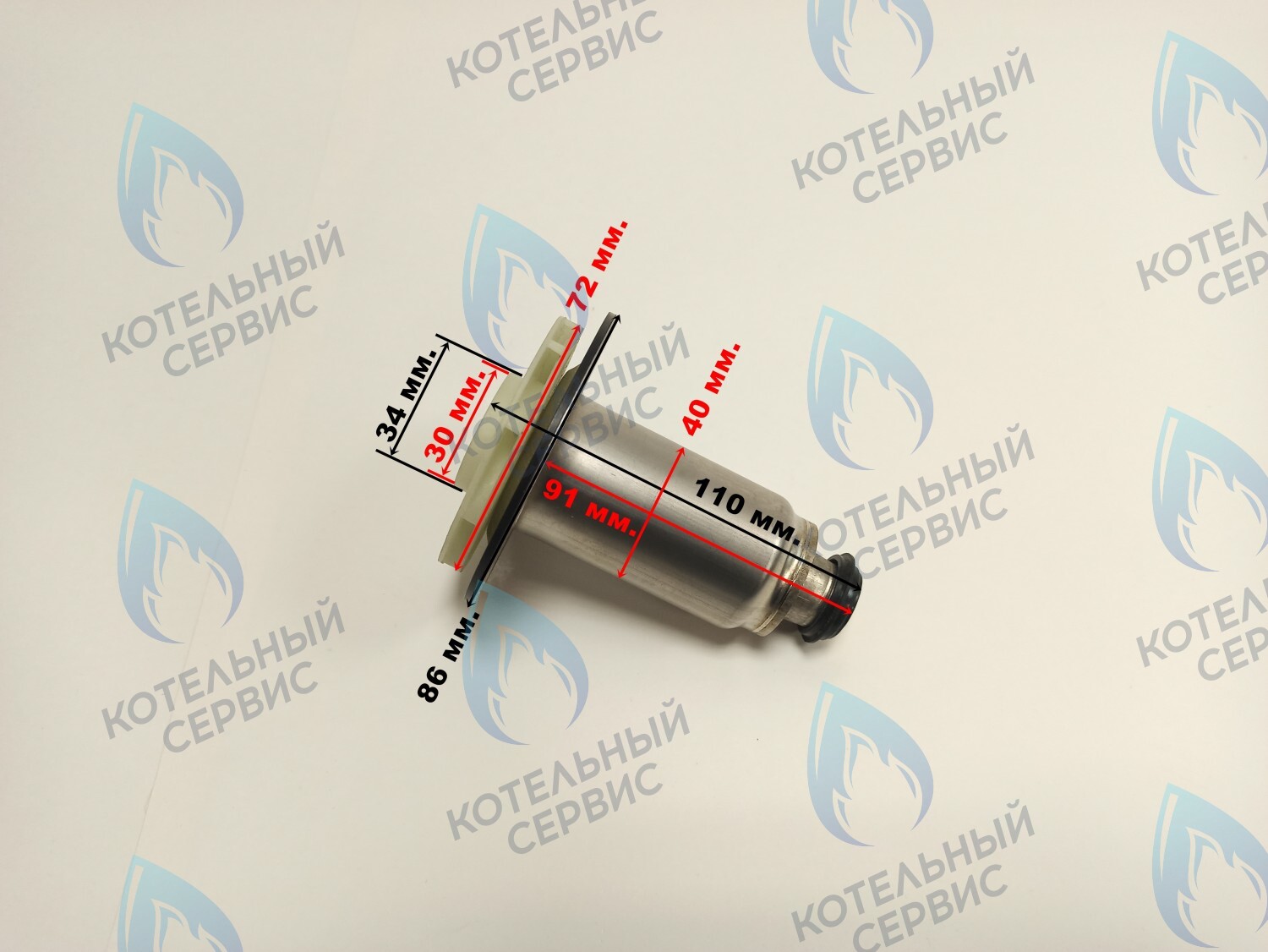 PPR-W30CW-40LONG ОРИГИНАЛ Втулка ротор насоса (по часовой стрелке) WILO 15/7 (втулка 40мм, длинная 90мм, колесо 72/30мм) FONDITAL в Орске