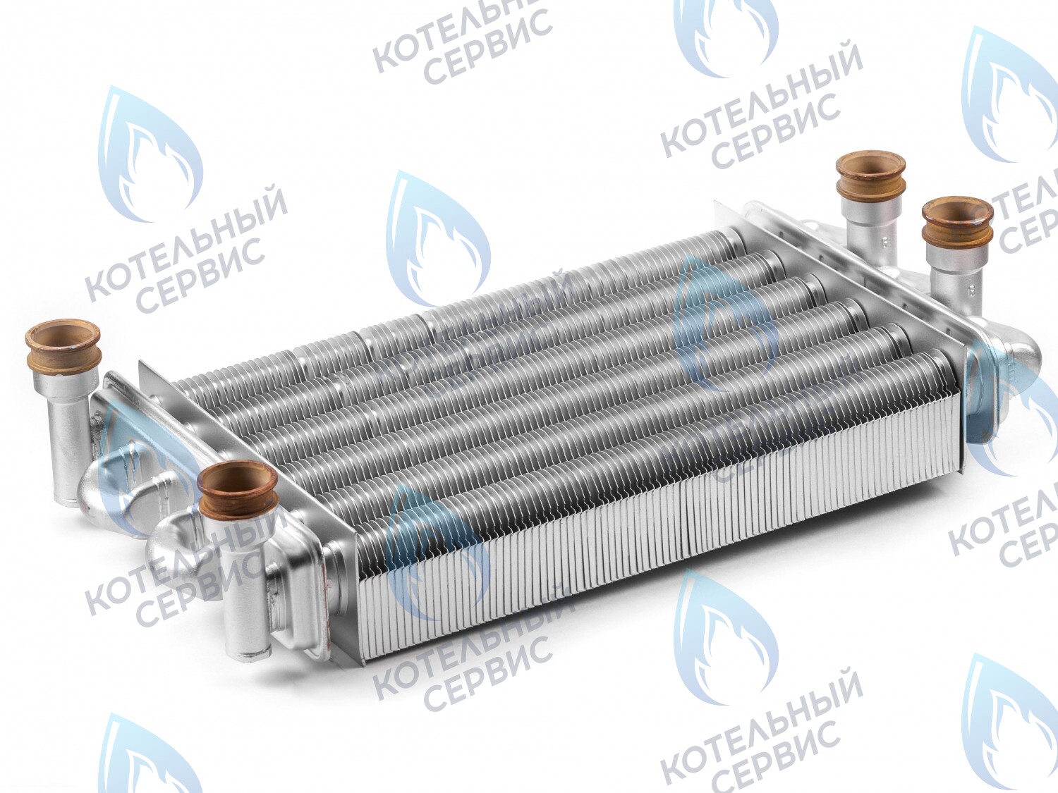 616170 Теплообменник битермический сдвоенный с кольцевыми прокладками BAXI MAIN, MAIN DIGIT, MAIN Four 24кВт (5663720) в Орске